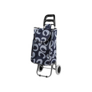 Сумка-тележка хозяйственная на колесах 30 кг, черная, круги  ...PERFECTO LINEA 42-307015