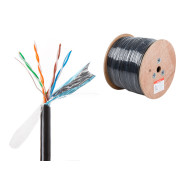Кабель витая пара F/UTP Cat5E 4х2х24AWG (0.51мм) 305м, медь, наружный (PE)  ...ЮПИТЕР JP3011