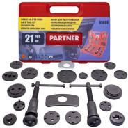 Набор инструментов для обслуживания тормозных цилиндров 21пр. (право/левосторонний привод), в кейсе ...Partner PA-65806 (Euro)