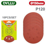 Шлифовальные круги 150 мм P120   (10 шт)DYLLU DTZA5126