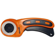 Нож, 45 мм, вращающееся лезвие-ролик диаметром, пластмассовая ручка пистолетного типа  ...Sparta 789905