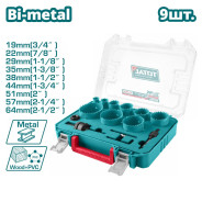Набор биметаллических коронок   (9 шт)TOTAL TACSH0132
