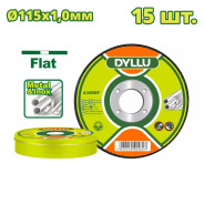 Круг отрезной 115x1,0x22,2 мм по металлу   (15 шт)DYLLU DTAC2L45