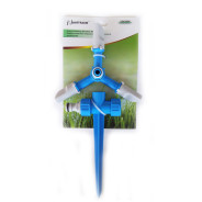 Поливочный разбрызгиватель 3х-лучевой, вращающийся, на пластиковом колышке  ...UNITRAUM UN-3004