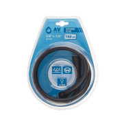 Шланг душевой, PVC, 1/2" г-г 150 см, чёрный  AV Engineering AVSSS-115