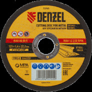 Круг отрезной по металлу, 125 х 1,6 х 22,2 мм, WA60TBF  DENZEL 73763