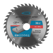 Пильный диск по дереву ф190 х 30 мм, 36 зубьев  Gross 73319