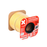 Уплотнитель "D" белый 9х8mm 100м  STARFIX SF1013-01