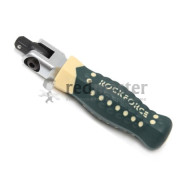 Вороток шарнирный с резиновой ручкой 100мм, 1/4"  Rock FORCE RF-8012100