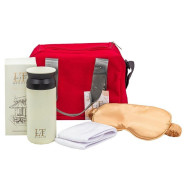 Набор(термосумка LT-СB2.термокружка белая.маска для сна.повязка на голову на липучке (белая))  ...La & Te beaute LT-26Bag