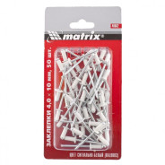 Заклепки 4.0 х 10 мм RAL 9003 (сигнально-белый), 50 шт.  Matrix 40682