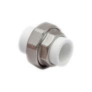 Американка ПП 20 mm внутренняя-внутренняя, белый  РосТурПласт 14455