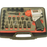 Гайковерт 3/8", 350Нм,    с набором ударных головок 23пр.Force 3233