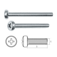 Винт М4х50 mm полусферическая головка, цинк, класс прочности 5.8, DIN 7985 (10 шт)  ...STARFIX SMZ1-52212-10