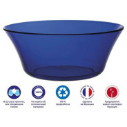 Салатник стеклянный, 170 мм, серия Lys  Saphir (Франция)  DURALEX 2007FF06A1111