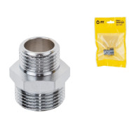 Ниппель ред. 3/4" нар. х 1/2" нар. ХРОМ  AV Engineering AVE303022