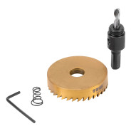Коронка по металлу HSS, 60 mm, нитридтитановое покрытие  DENZEL 724119
