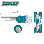 Набор ключей шестигранных 1,5-10 мм длинных   (9 шт)TOTAL THT106192