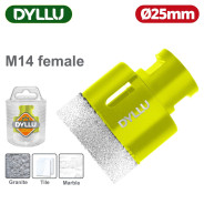 Коронка с твердосплавным напылением 25 мм  DYLLU DTKJ8K25