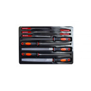 Набор напильников разнопрофильных 10 пр.(плоский, треугольный, круглый, полукруглый, квадратный, L-1...Forsage F-5056N