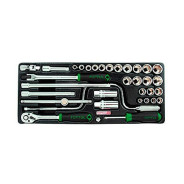 Набор-сет головок 3/8", 34пр. 6гр. 434х176мм  Toptul GCAT3403