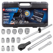 3/4" Набор инструментов 16пр.(12гр.)(17 - 50мм)  Forsage F-6161-9