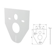 Звукоизоляционная плита для подвесного унитаза и для биде  ...Alcaplast M91