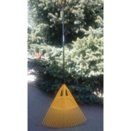 Грабли веерные "УМЕЛЕЦ" цветные (с черенком)  PROTEX PR-0017