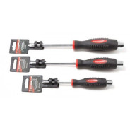 Отвертка крестовая силовая магнитная под ключ "Profi" S2 PH2.0х125мм  ...FORCEKRAFT FK-70220125