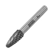 Борфреза по металлу твердосплавная, параболическая, тип-F, 8 mm Denzel ...DENZEL 72042