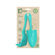 Набор садовых инструментов для пересадки растений (грабельки, лопатка), голубой жасмин  ...INGREEN IG601012027