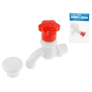 Кран пластиковый водоразборный 1/2" нар., (для 5 к.с.)  AV Engineering AVZAP-P15