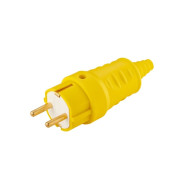 Вилка (с/з, 16А, 250В) желтая  BYLECTRICA В16-362 желт