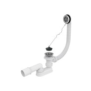 Сифон для ванны хромированный  Alcaplast A501-BL-01