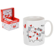 Кружка керамическая, в кор., 350 мл., CATS-4  PERFECTO LINEA 30-062604
