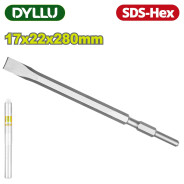 Зубило плоское SDS-Hex 17x22x280 мм  DYLLU DTGZ1206