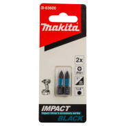 Бита ударная PH1 25 мм Impact Black (2 шт)  MAKITA B-63600