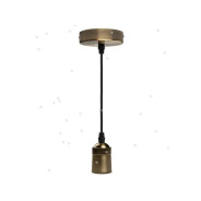 Светильник декоративный RETRO PLC 03 E27 230V/1M ANTIQUE BRONZE (патрон с проводом)  ...JAZZWAY 5039032