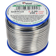 Припой для пайки меди Sn97Cu3, 2,0мм/250г  CYNEL 76882