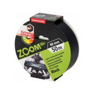 Лента армированная клейкая 48mmх50m  (черная)  ZOOM 02-5-4-007