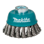 Щетка д/шлиф.маш. проволочная чашечная 75 мм (для УШМ, d 75 мм, толщ. проволоки 0,5 мм, M14x2)  ...MAKITA D-77497