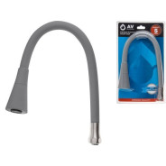 Излив гибкий с двухрежимной лейкой серый для смесителя  ...AV Engineering AVZAP-2SGR