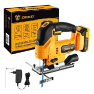 Лобзик аккумуляторный, 20В, 1АКБ 3,0 А/ч,  DEKO DKJS20 MaxDeko 083-1126