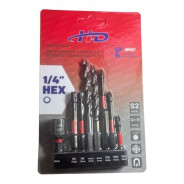 Биты ударные и сверла 1/4", S2, набор 8 предметов  H-D HD-04611