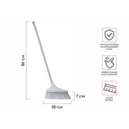 Метла для уборки мусора, KLINKO, 30см, голубая лагуна, (рукоятка из нерж. стали)  ...PERFECTO LINEA 43-103296