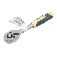 Трещотка реверсивная с резиновой ручкой 1/4"  Rock FORCE RF-80222W