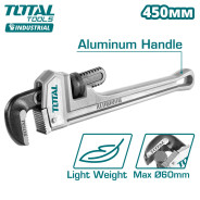 Ключ трубный 450 мм L-образный с алюминиевой рукояткой  TOTAL THTAL17186