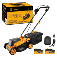 Газонокосилка аккумуляторная , 20В, 2 АКБ 5,0 А/ч, DEKO DKLM20V Deko 085-2024