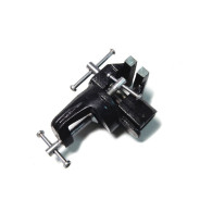 Тиски настольные поворотные мини (ширина губ - 70мм, захват-35мм, крепление "струбцина")  ...Forsage F-32970R