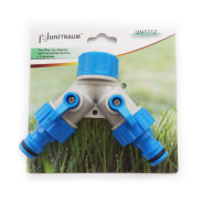 Присоединительный адаптер-разветвитель на 2е, не зависимые магистрали, с кранами  ...UNITRAUM UN-1712